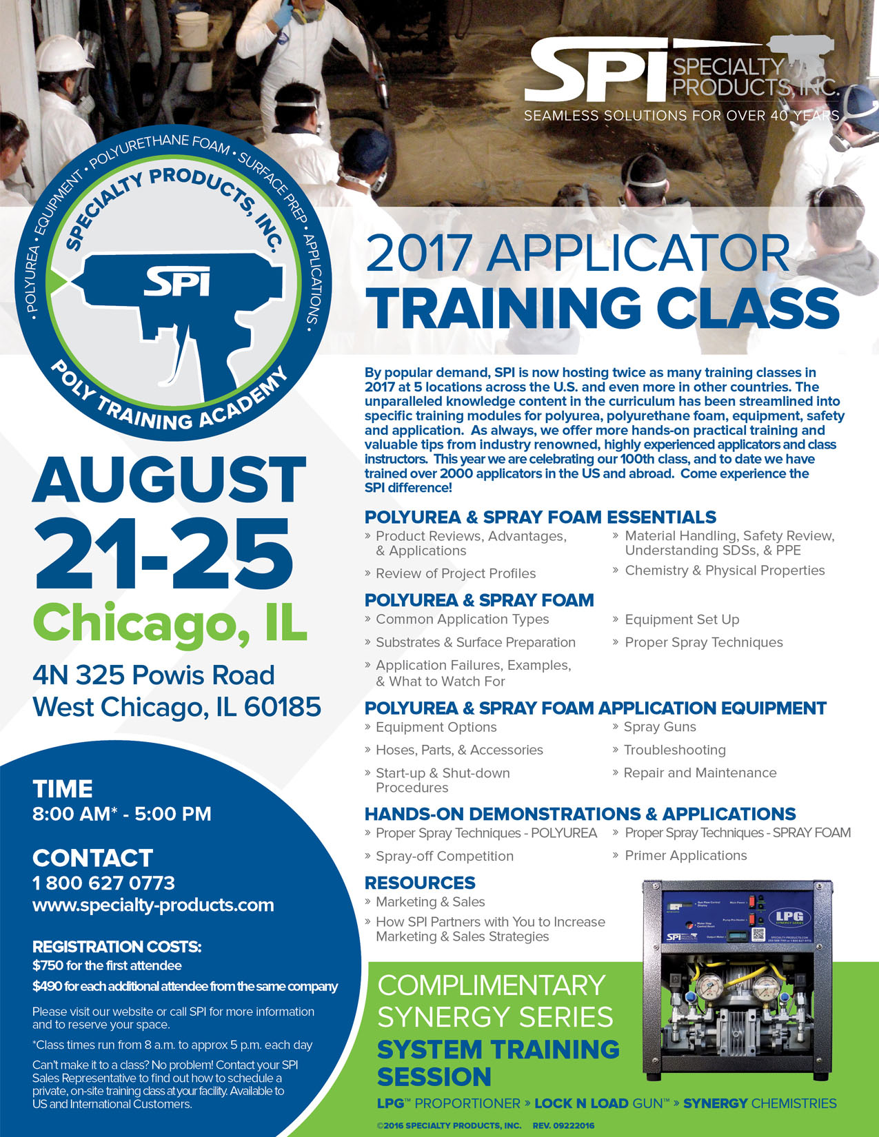 Spray Foam Applicator Training Class